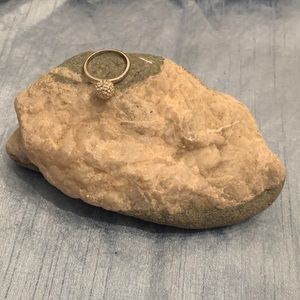 Tocara Chanelle Crystalux Large Stainless Steel Ring: Size 7